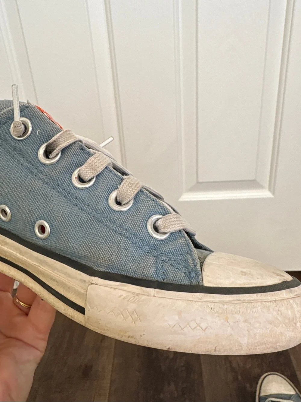 Converse Kids Chuck Taylor All Star Blue and Orange Sneakers
